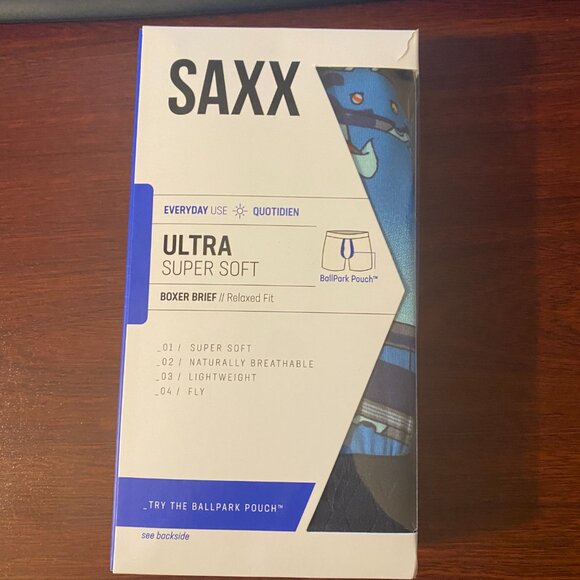 SAXX ULTRA Boxer Briefs with Fly “Pool Shark" - Picture 3 of 4